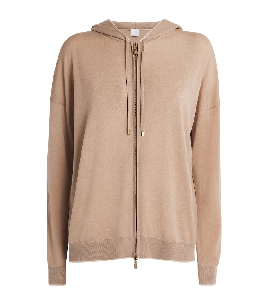 Wool Zip Hoodie CAMMELLO, SABBIA Image 1