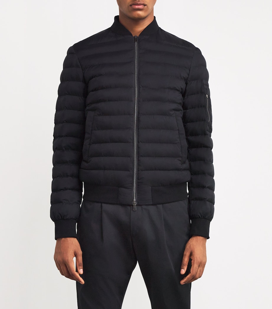 Padded Bomber Jacket 9300NERO Image 3