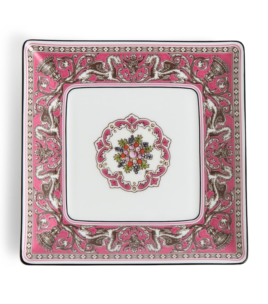 Florentine Fuchsia Square Tray (14cm) PINK Image 1