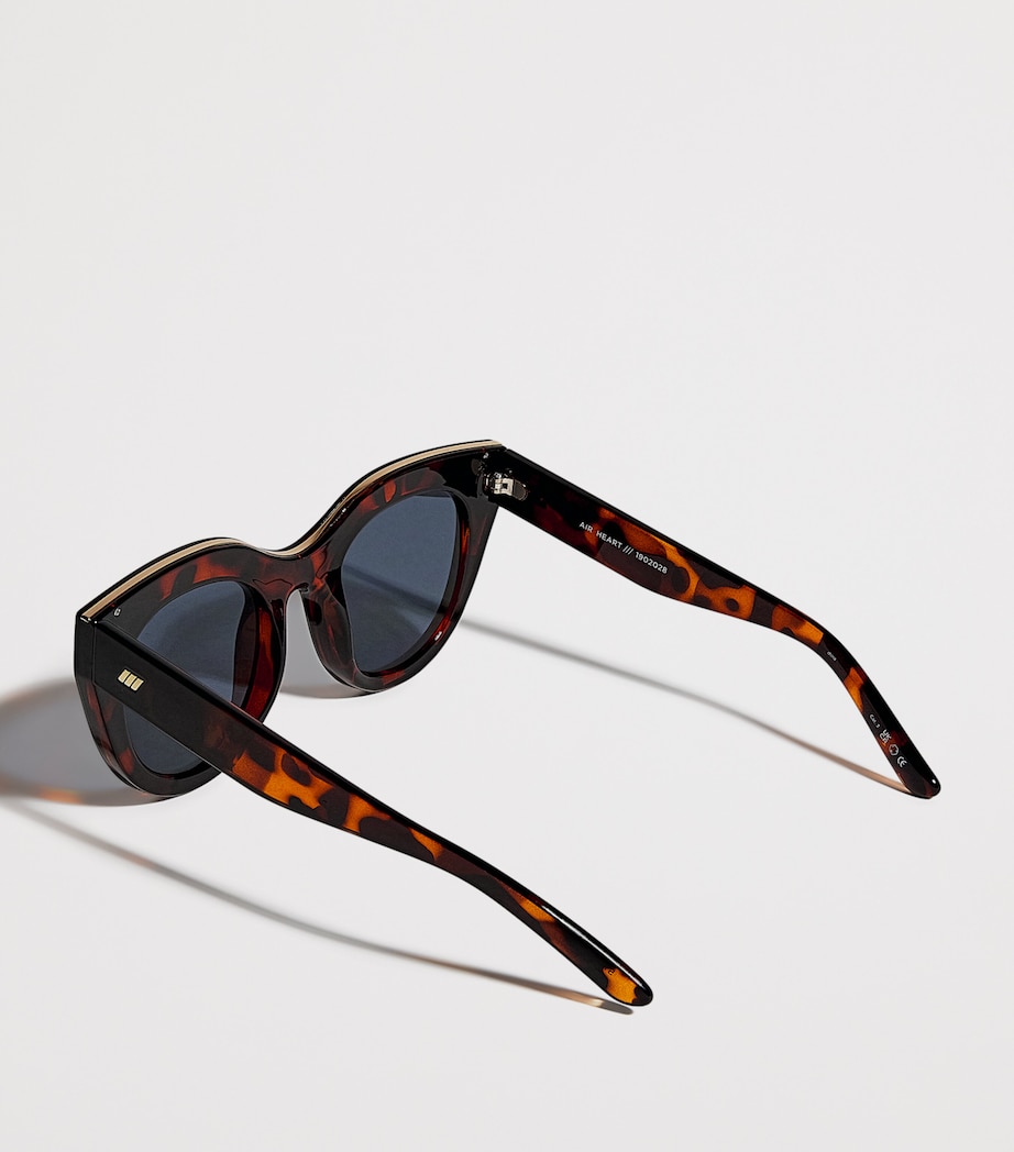 Le Specs Oversized Air Heart Sunglasses Tort Smoke Image 3