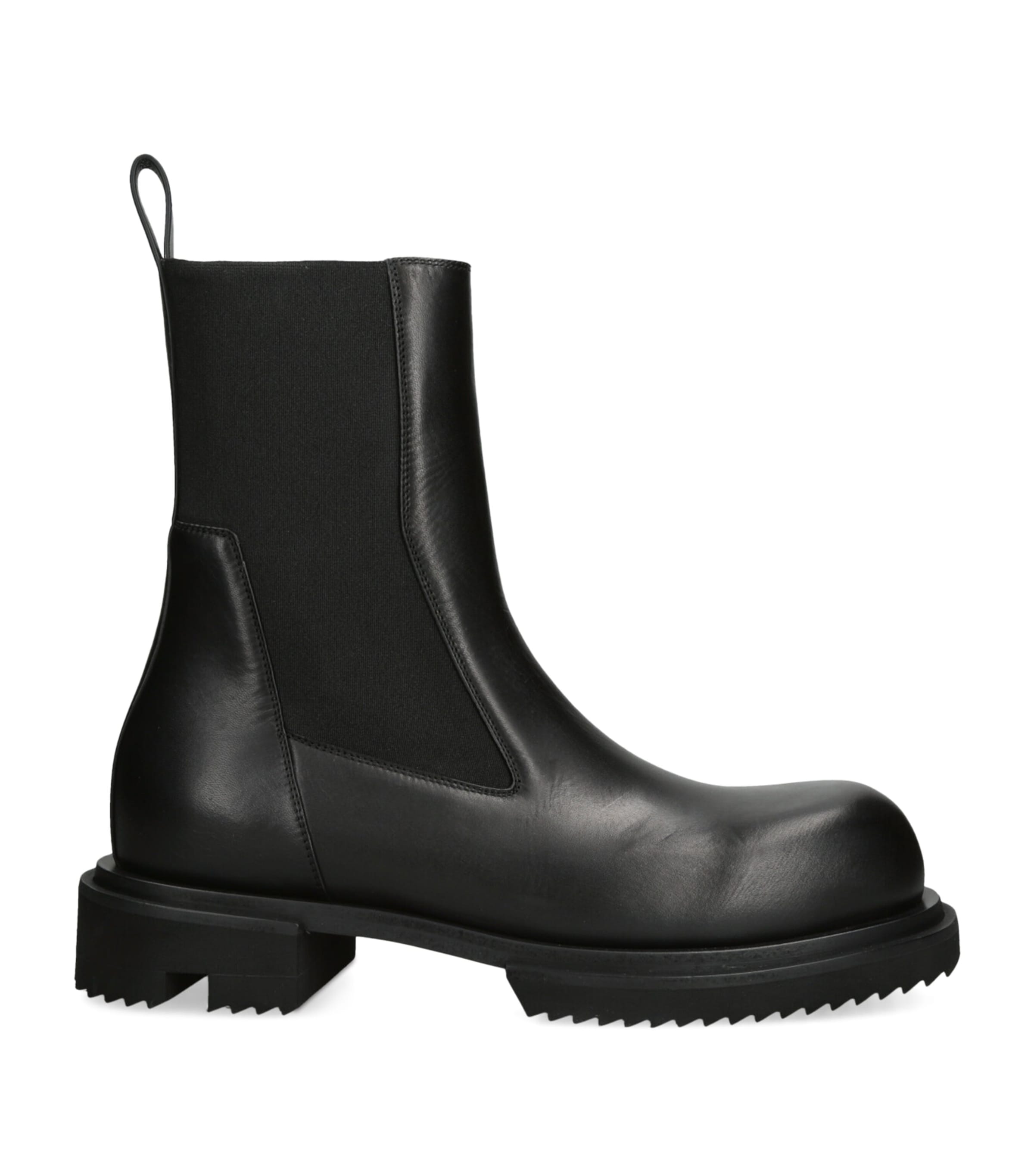 Leather Beatle Gabe Ankle Boots BLACK Image 1