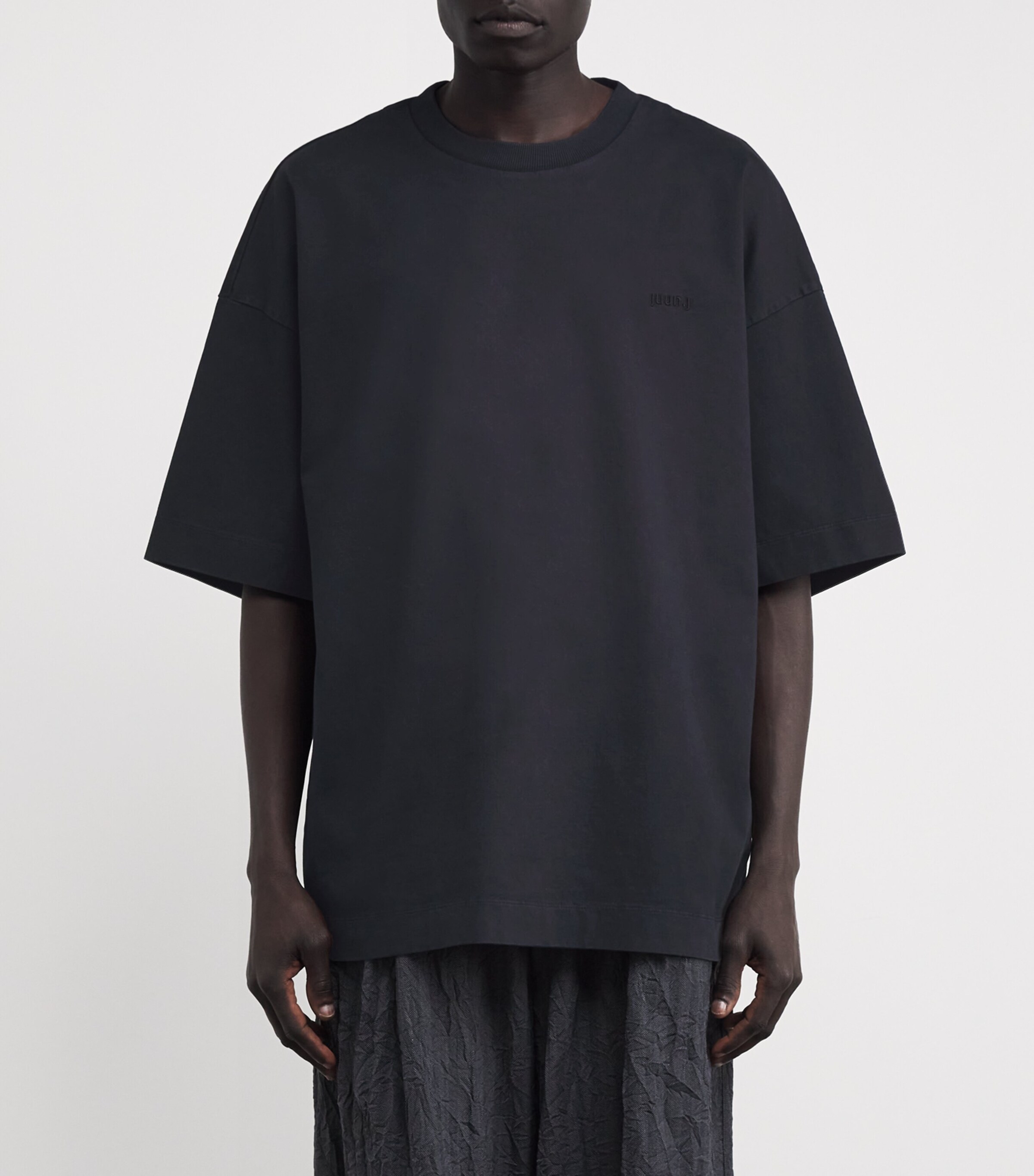 Juun.J Mens Cotton Oversized T-Shirt Navy R Image 3